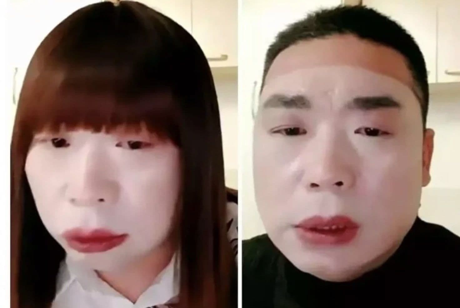 'Hồng Tỷ' trước và sau khi cải trang nữ để lừa đảo