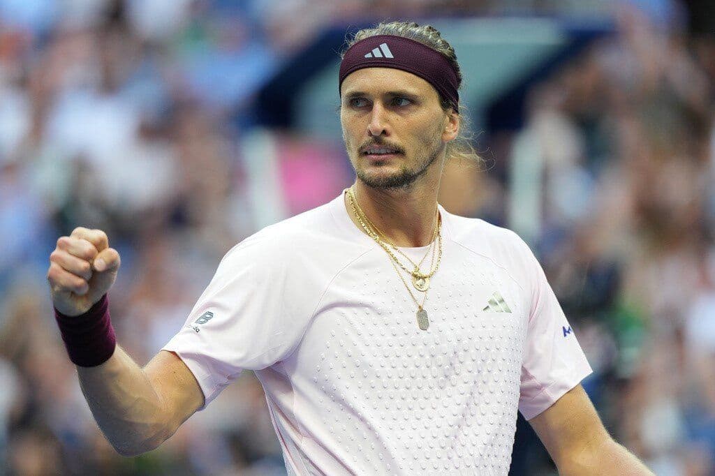 Alexander Zverev ăn mừng chiến thắng lịch sử tại chung kết US Open 2026