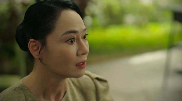 Bà Dung mưu mô, thâm độc trong một cảnh phim VTV3, tố cáo con trai để ép con gái chia tay người yêu.