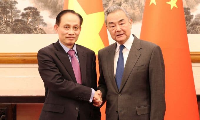 Bộ trưởng Ngoại giao Lê Hoài Trung hội đàm với Ngoại trưởng Trung Quốc Vương Nghị