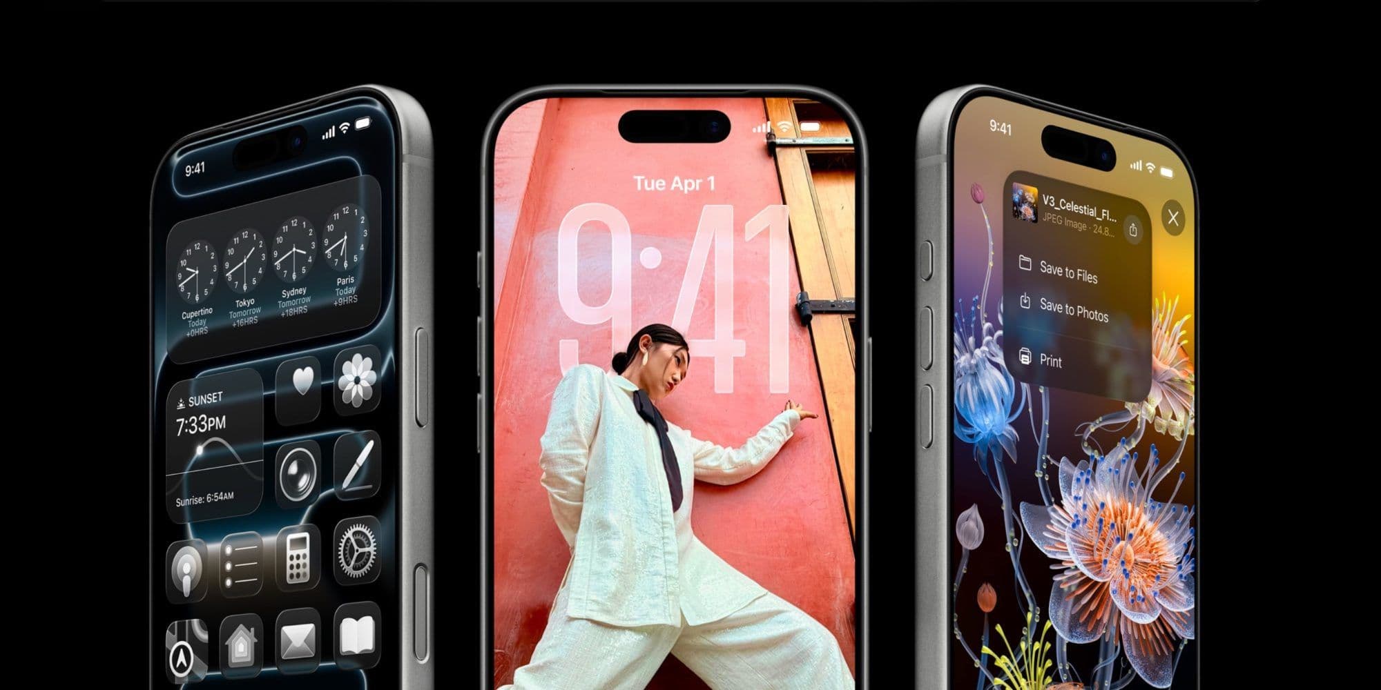 Ba chiếc iPhone hiển thị các giao diện iOS khác nhau, minh họa sự cần thiết của các nâng cấp mang lại giá trị thực cho người dùng.