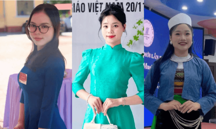 Ba phụ nữ trẻ thuộc thế hệ Gen Z, đại diện cho những cử tri và ứng cử viên mới trong các cuộc bầu cử ở Việt Nam.