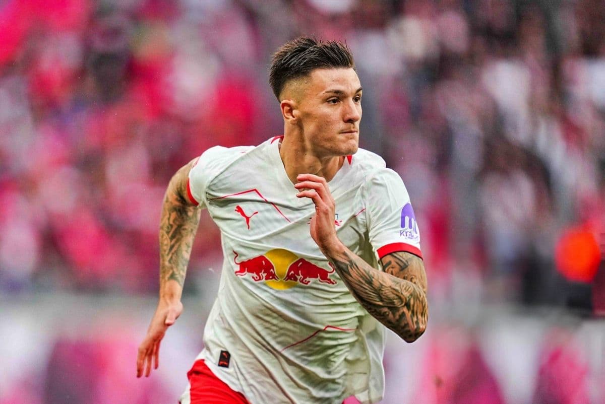 Benjamin Sesko, tiền đạo từng là mục tiêu của Arsenal trước khi họ chuyển hướng sang Gyokeres.