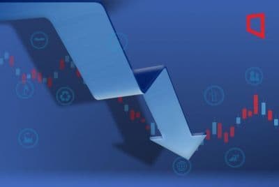 Biểu đồ chứng khoán Fantagio giảm mạnh do cáo buộc trốn thuế của Kim Seon Ho và Cha Eun Woo.