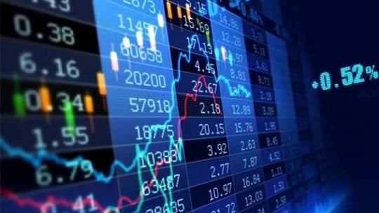 Biểu đồ chứng khoán thể hiện sự biến động của thị trường, yếu tố ảnh hưởng đến quyết định chuyển giao lãnh đạo.