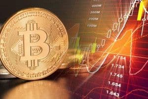 Biểu đồ tài chính và đồng tiền mã hóa, tượng trưng cho sự phức tạp và áp lực trong công việc kế toán.