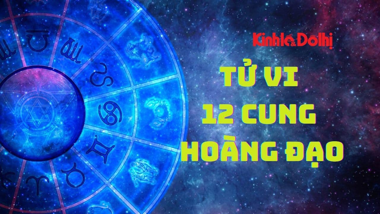 Biểu tượng 12 cung hoàng đạo trên nền vũ trụ, minh họa tử vi và năng lượng tiềm ẩn ngày 26/9.