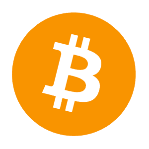 Biểu tượng Bitcoin màu cam và trắng, đại diện cho sự khởi đầu của tiền mã hóa.