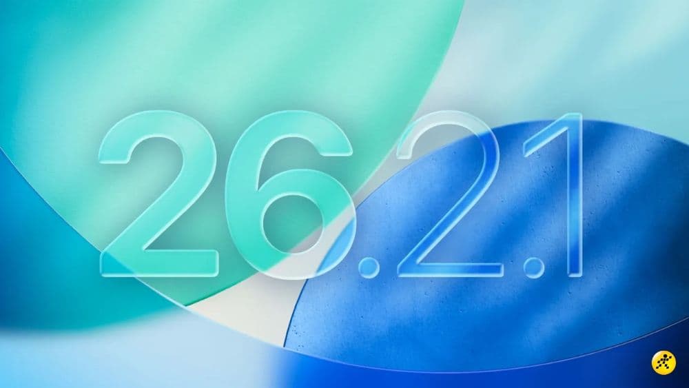 Biểu tượng iOS 26.2.1, đại diện cho những cải tiến mới và tiềm năng AI