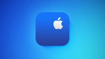 Biểu tượng ứng dụng Apple Support với logo Apple màu trắng trên nền xanh, tượng trưng cho trợ lý AI mới.
