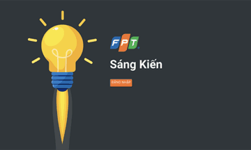 Biểu tượng sáng kiến FPT với hình ảnh bóng đèn, thể hiện hệ sinh thái công nghệ và sự phát triển không ngừng
