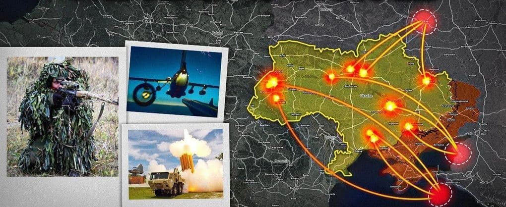 Bản đồ chiến lược với các điểm nóng và hoạt động quân sự, minh họa tầm quan trọng của việc kiểm soát địa bàn để định hình sức mạnh quốc gia và tương lai.