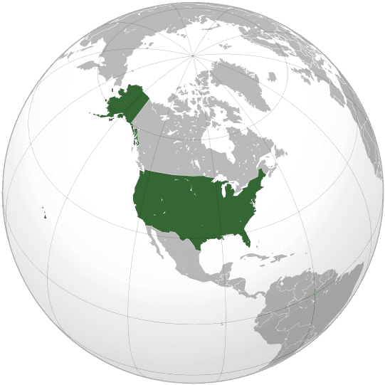 Bản đồ Hoa Kỳ với Alaska được đánh dấu, thể hiện vị trí địa lý và địa chính trị chiến lược.