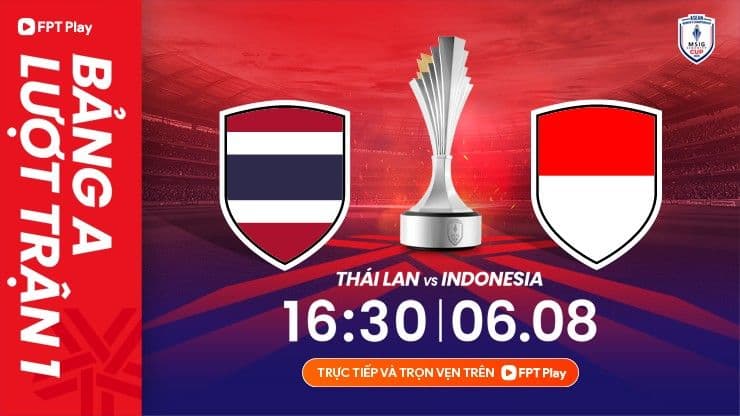 Bảng tỉ số trận đấu nữ Thái Lan và Indonesia kết thúc với tỉ số 7-0 nghiêng về Thái Lan.
