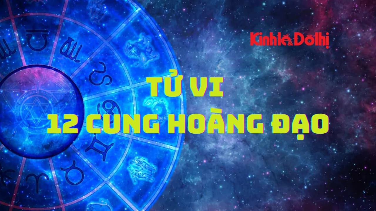 Bánh xe tử vi 12 cung hoàng đạo trên nền vũ trụ đầy sao, biểu tượng cho vận mệnh và định hướng cuộc sống.