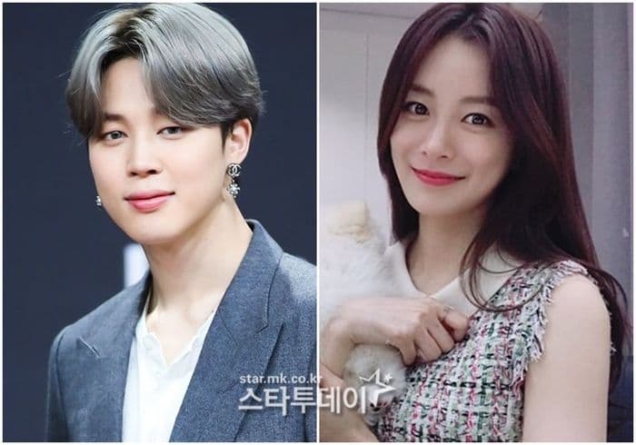 BTS Jimin và Song Da-eun, hai nhân vật chính trong cơn bão tin đồn.