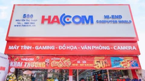 Cửa hàng HACOM, thương hiệu bán lẻ máy tính và thiết bị văn phòng