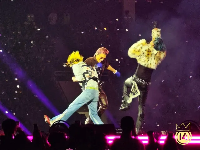 Các thành viên BIGBANG bùng nổ trên sân khấu đêm nhạc