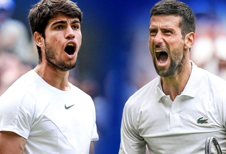 Carlos Alcaraz và Novak Djokovic thể hiện cảm xúc mãnh liệt trên sân đấu US Open.