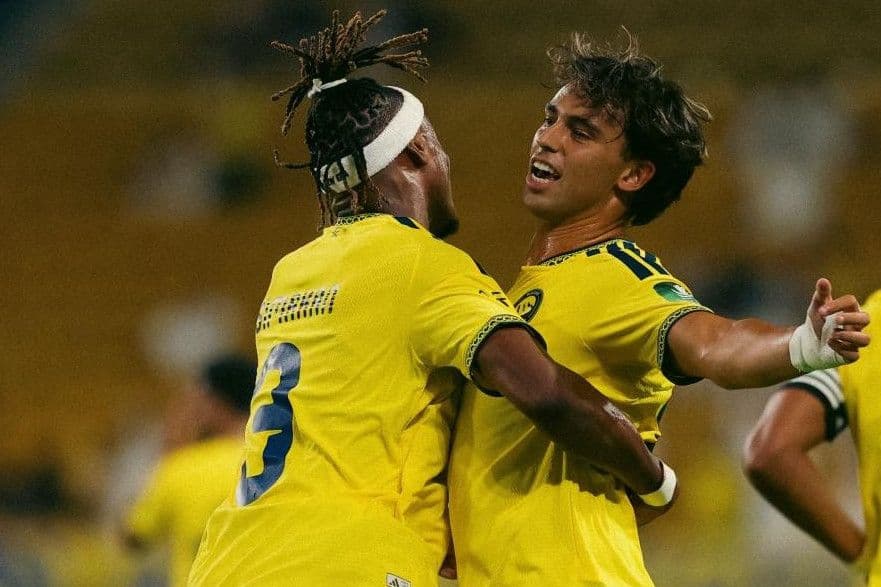 Các cầu thủ Al Nassr ăn mừng, thể hiện chiều sâu đội hình và sự gắn kết