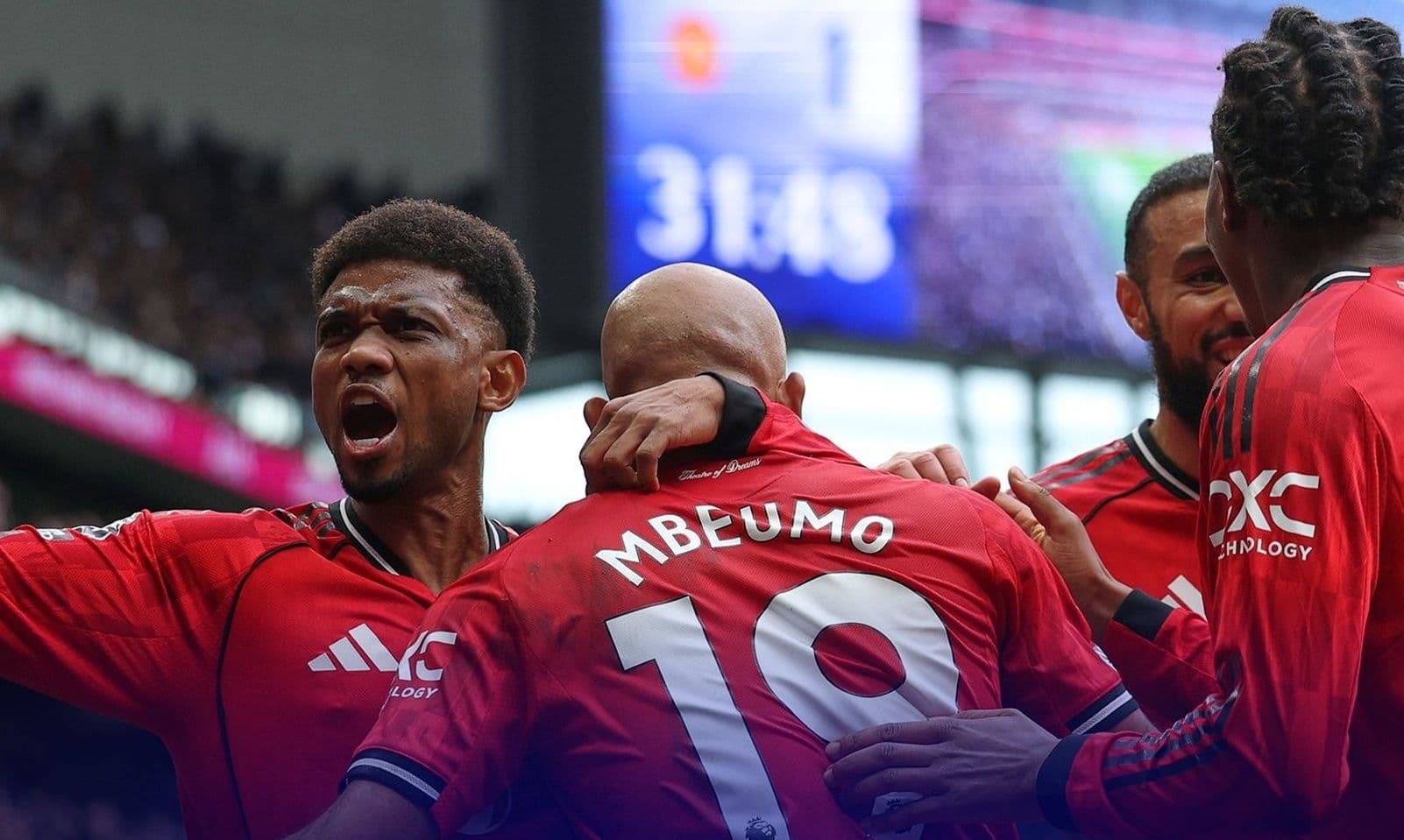 Các cầu thủ Manchester United ăn mừng, minh họa cho chiến lược chuyển nhượng và chi tiêu của câu lạc bộ.