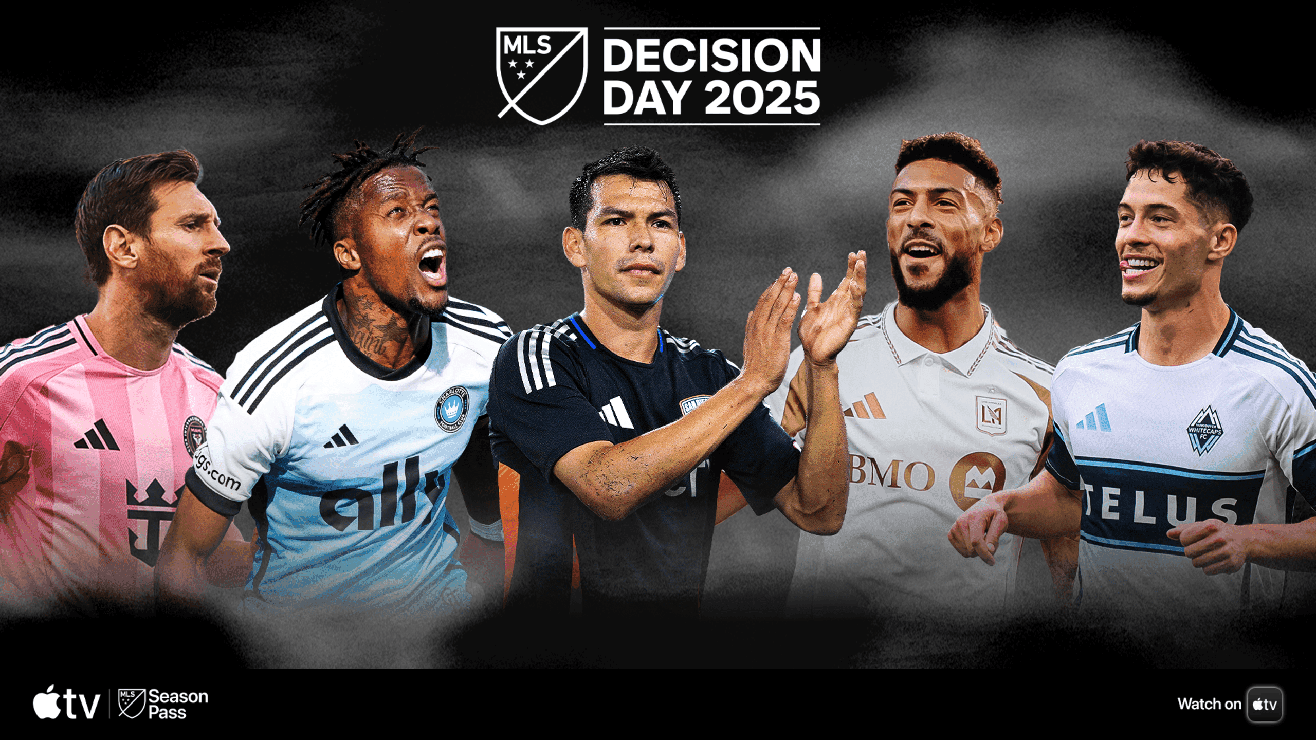 Các cầu thủ MLS, bao gồm Messi, trong ngày quyết định của mùa giải 2025.