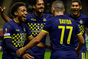 Các cầu thủ ăn mừng bàn thắng, tượng trưng cho tinh thần và bản lĩnh cần có để giành vé bán kết