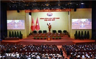 Chủ tịch nước Lương Cường phát biểu diễn văn khai mạc tại Đại hội XIV của Đảng