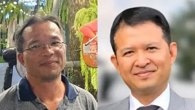Chân dung ông Hồ Phạm Hiệp Huy và ông Nguyễn Đức Thuận, những người được cho là thành viên Việt Tân, đại diện cho các cá nhân trong tổ chức.
