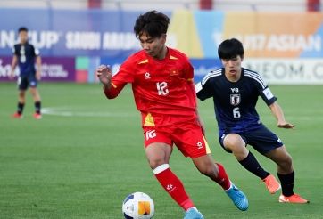 Chu Ngọc Nguyễn Lực trong màu áo U17 Việt Nam, thể hiện tài năng từ các giải trẻ.