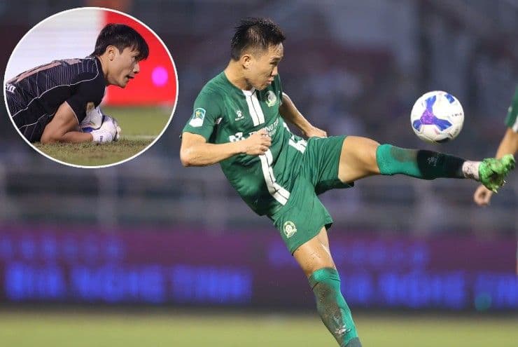 Công Phượng sút bóng và Bùi Tiến Dũng cứu thua, thể hiện bản lĩnh cá nhân trong trận playoff.