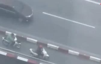 Cảnh mưa lớn và gió mạnh, minh họa hiện tượng thời tiết đối lưu gây mưa dông.