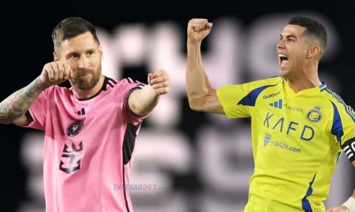 Cristiano Ronaldo và Lionel Messi, hai siêu sao bóng đá thế giới, đại diện cho đẳng cấp của Al Nassr.