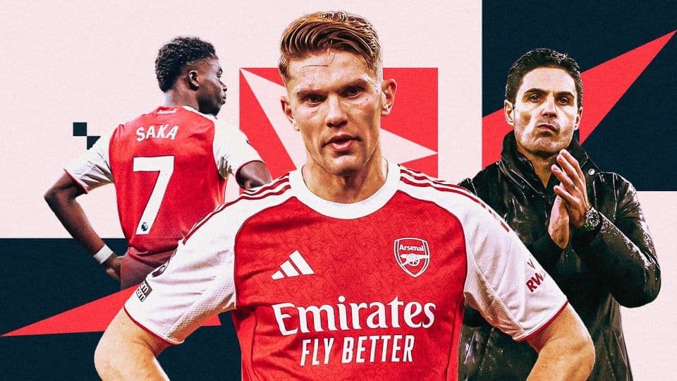 Cầu thủ Arsenal và HLV Mikel Arteta thể hiện quyết tâm trong cuộc đua vô địch Ngoại hạng Anh
