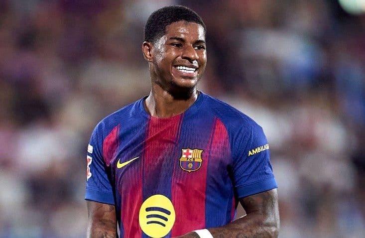 Cầu thủ Barcelona Marcus Rashford (được nhắc đến trong bài) tỏa sáng trong trận đấu.