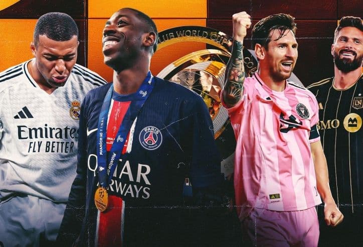 Cầu thủ bóng đá nổi tiếng Lionel Messi trong màu áo Inter Miami, biểu tượng cho giải đấu MLS.
