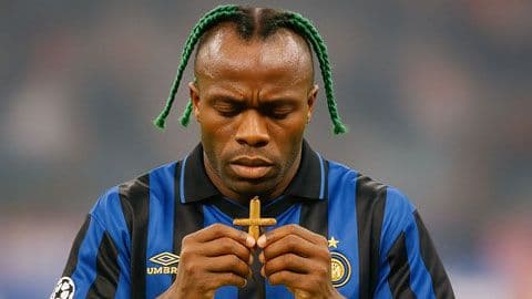 Cầu thủ bóng đá Taribo West trong khoảnh khắc suy tư, tượng trưng cho sự cẩn trọng và phân tích sâu sắc cần có để tránh bẫy kèo.