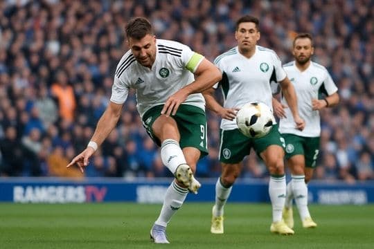 Cầu thủ Bournemouth trong pha tấn công quyết liệt, thể hiện lối đá đầy nhiệt huyết của đội bóng.