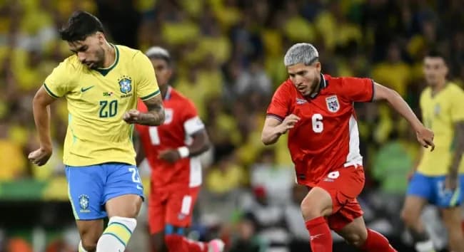 Cầu thủ Brazil Lucas Paqueta trong trận đấu thể hiện chiều sâu đội hình.