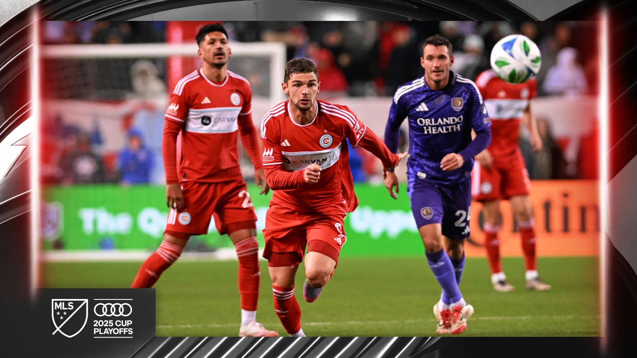 Cầu thủ Chicago Fire và Orlando City đối đầu trong trận Wildcard MLS.