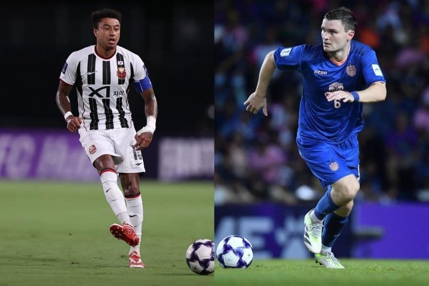 Cầu thủ FC Seoul và Buriram United đối đầu trong trận đấu AFC Champions League Elite