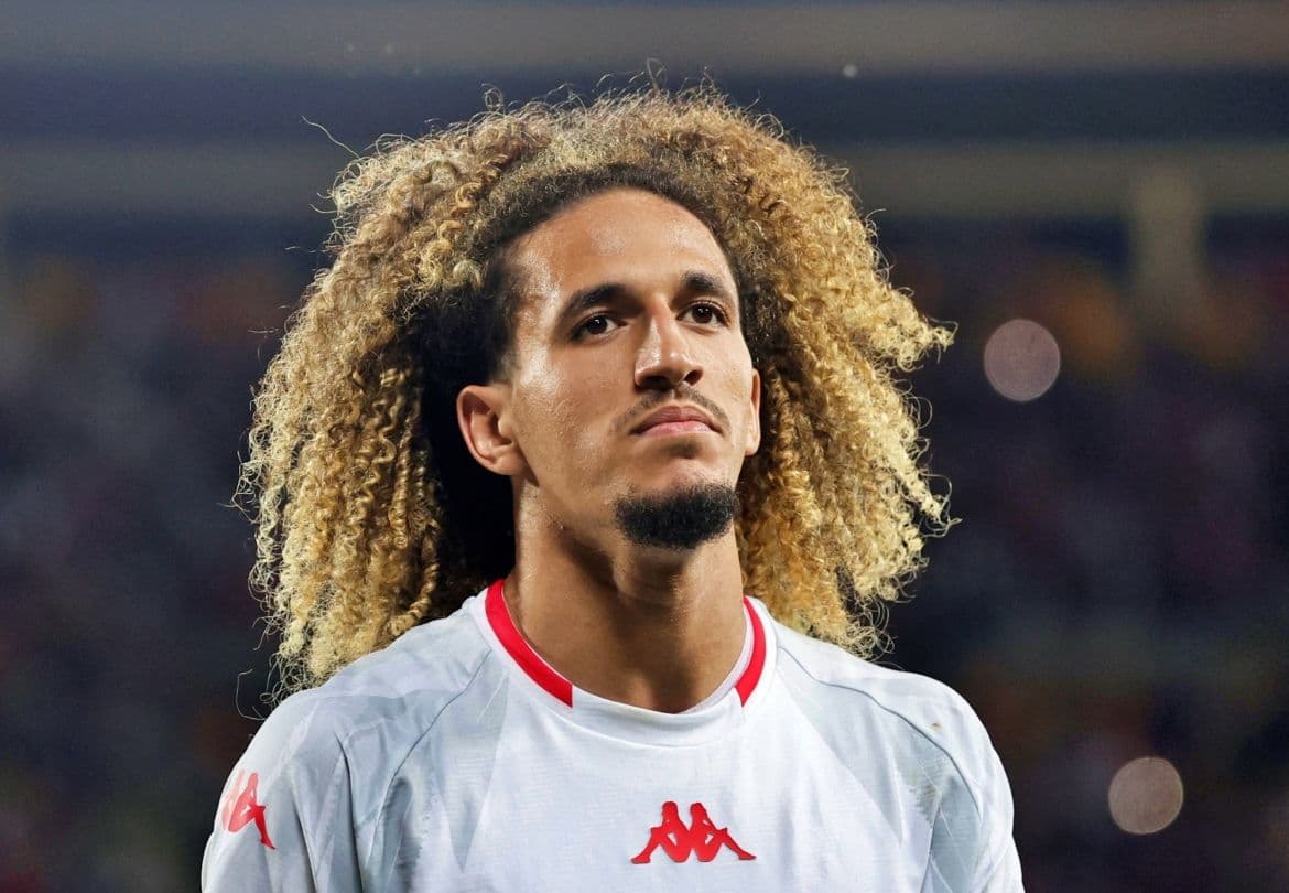 Cầu thủ Hannibal Mejbri của Tunisia, một trong những niềm hy vọng cá nhân của đội.