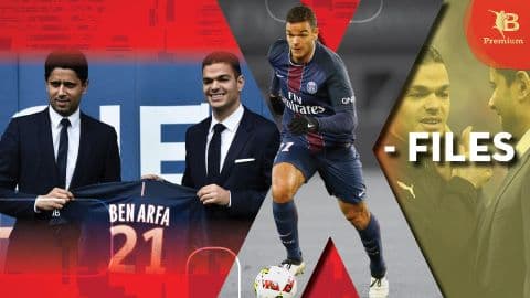 Cầu thủ Hatem Ben Arfa trong lễ ra mắt, tượng trưng cho tham vọng và những bản hợp đồng lớn của Newcastle United nhờ nguồn lực tài chính mới.