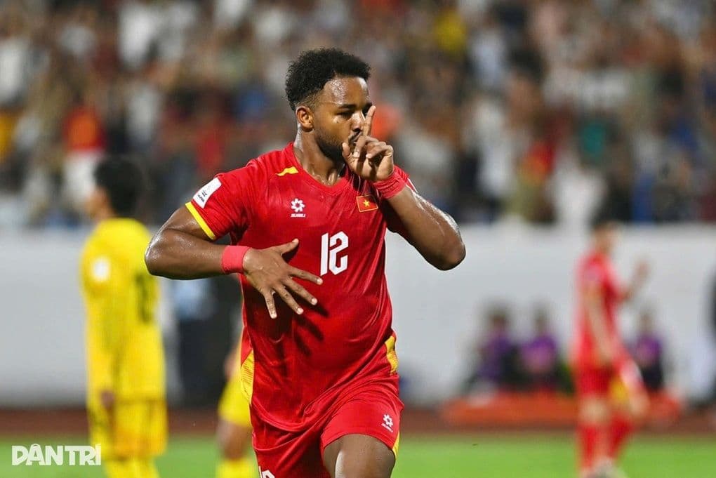 Cầu thủ đội tuyển Việt Nam ăn mừng bàn thắng trong trận đấu tại FIFA ASEAN Cup 2026