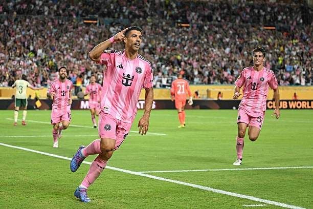 Cầu thủ Inter Miami ăn mừng trong trận hòa kịch tính với Palmeiras tại FIFA Club World Cup 2025.