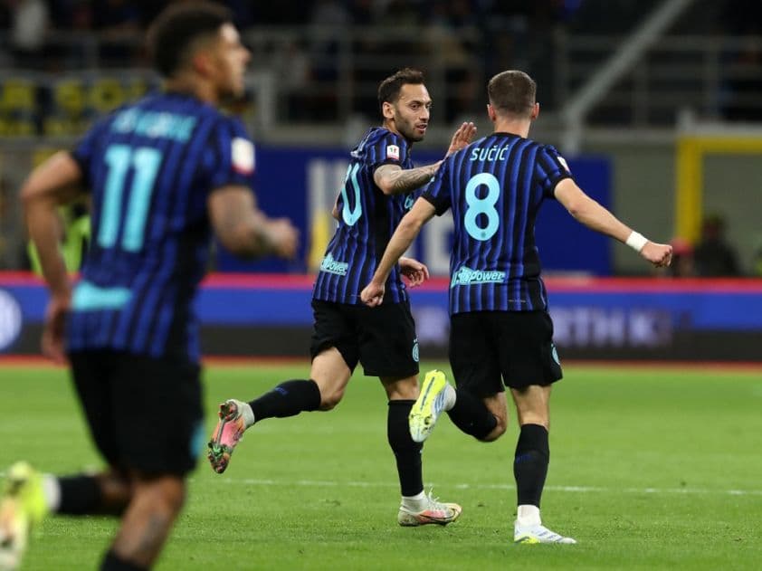 Cầu thủ Inter Milan trong trận đấu giao hữu với Karlsruher SC