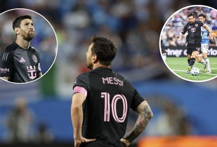 Cầu thủ Lionel Messi trong trận đấu MLS, thể hiện tinh thần thi đấu.