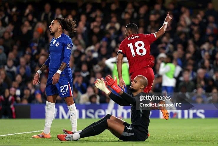 Cầu thủ Liverpool Gakpo ăn mừng bàn thắng, thể hiện khát vọng và tinh thần chiến đấu không ngừng nghỉ.