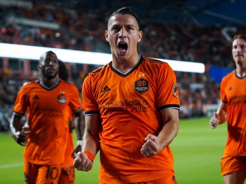 Cầu thủ MLS ăn mừng bàn thắng trong trận đấu Leagues Cup