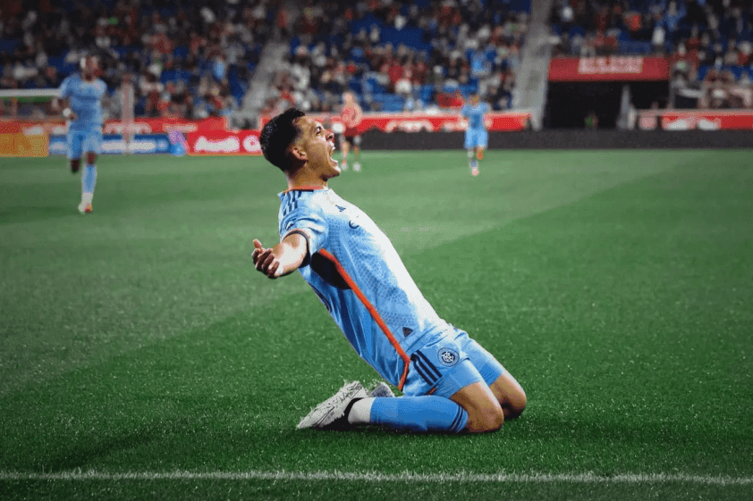 Cầu thủ ăn mừng bàn thắng trong trận đấu Leagues Cup